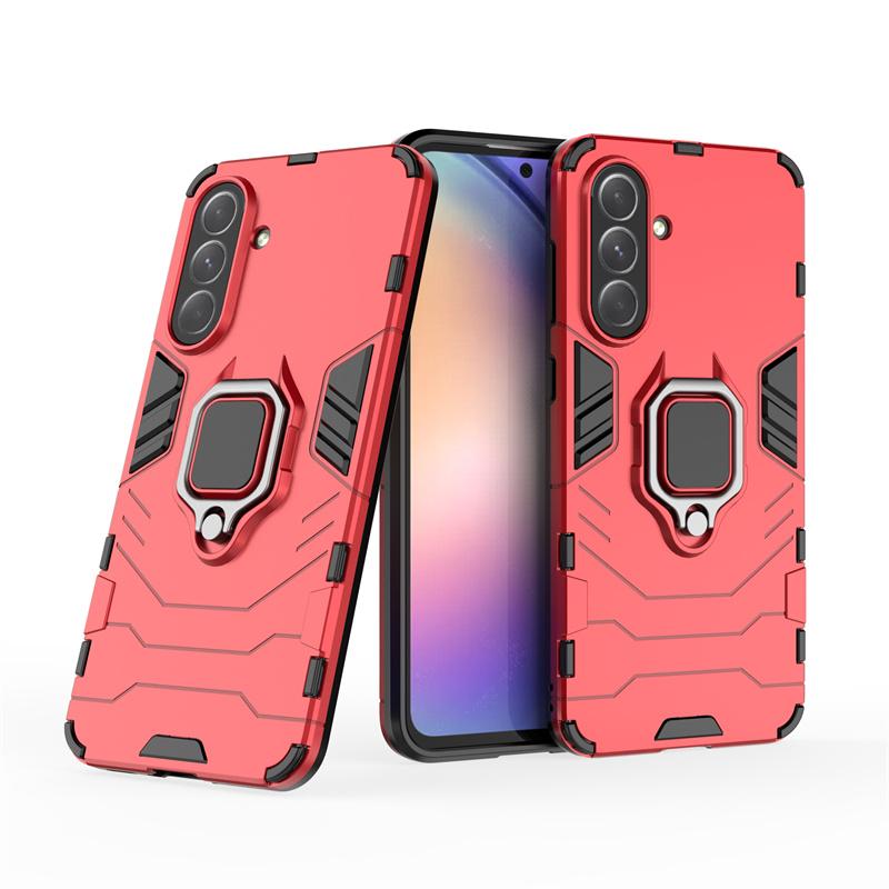 Für Samsung A26 Hülle Abdeckung Samsung A26 Capas Neue Handy Rückseite Stoßfest Magnetischer Ringhalter Für Fundas Samsung Galaxy A26 A 26 For A26 rot
