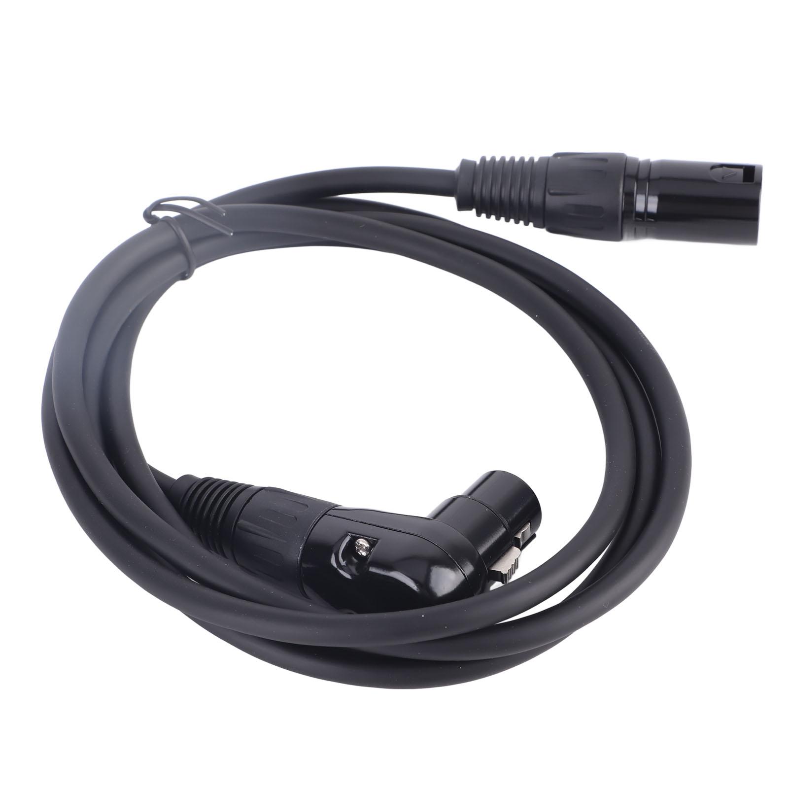 XLR-Mikrofon-Verlängerungskabel-Adapter, 90-Grad-XLR-Buchse auf geraden XLR-Stecker, 3-polig, Mikrofon 1.8m/ 6ft
