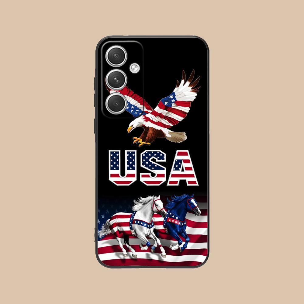 USA Amerika Flagge Handy Hülle für Samsung Galaxy S26 S25 S24 S23 S22 S21 S20 Note20 Plus FE Ultra Bunte Hülle Hülle Galaxy Note20 Ultra