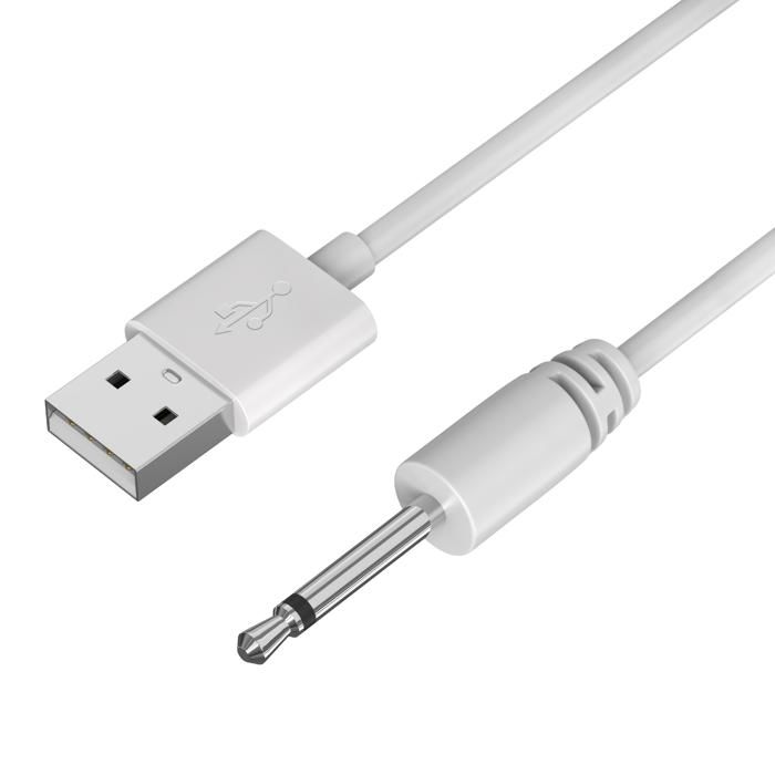 Ladekabel kompatibel Lovense Lush Hush Edge Osci - Kabel 80 cm Stiftstecker 18mm Durchmesser 2,5mm