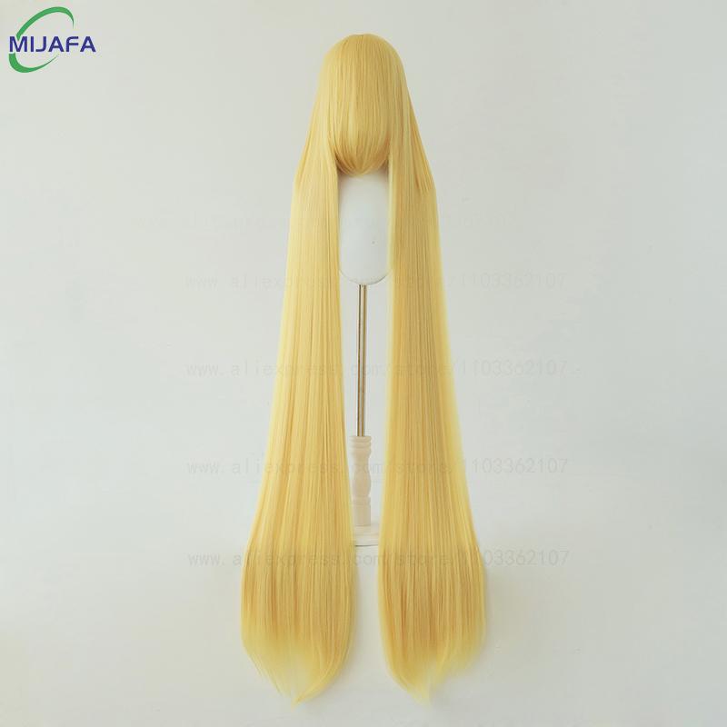 700g Hohe Qualität 59 150cm Lang Gerade Cosplay Perücke Mit Pony Blond Braun Rot Grün Blau Hitzebeständige Haarfarben Anime Perücken beige