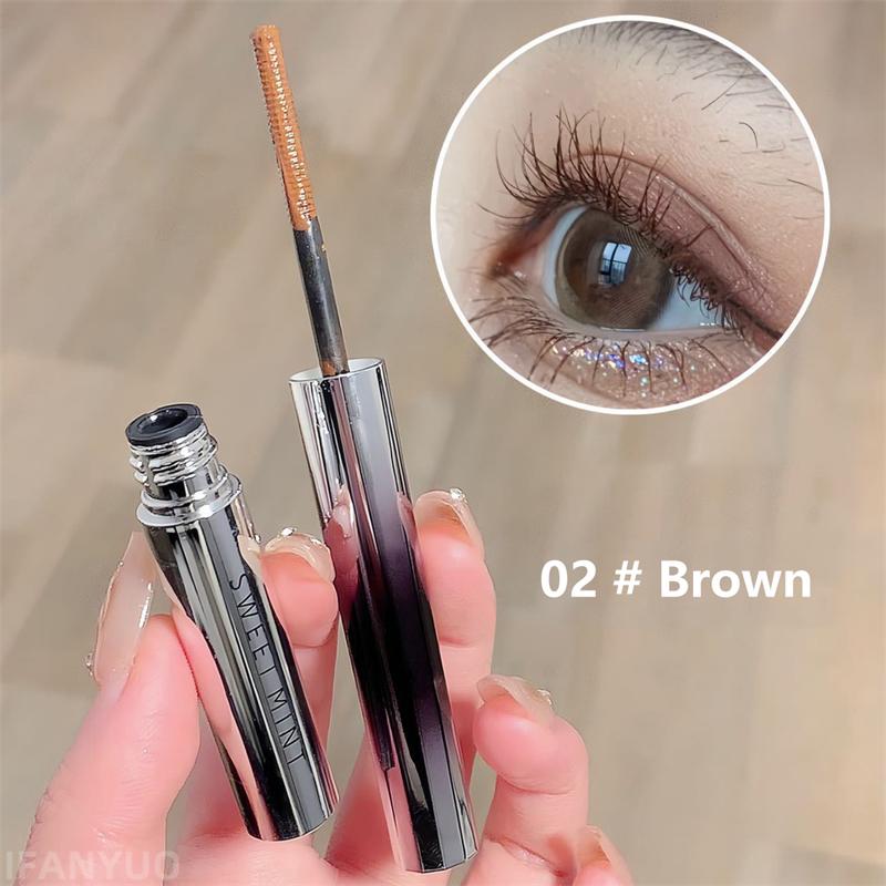 Wimpern Mascara Verlängerung Schwarz Braun 3D Wimpernverlängerung Wimpern Langlebige Mascara Schnell trocknendes Augen-Make-up braun