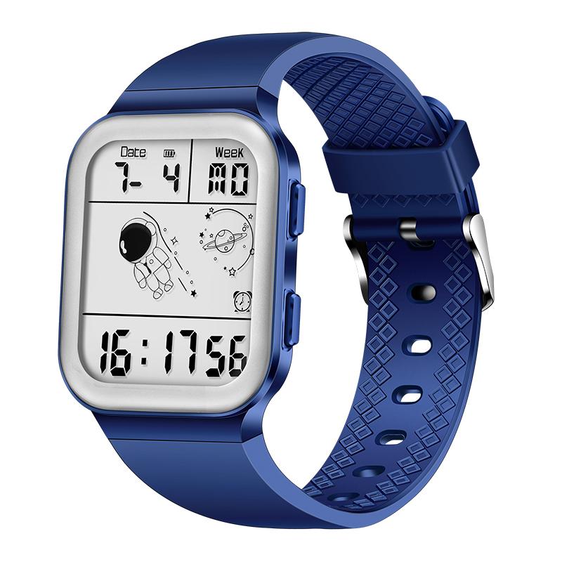 2022 Lige Neue Männer Uhr Dual Display Analog Digital LED Elektronische Quarz Armbanduhren Wasserdicht Tauchen Sport Uhr Silicone belt blau