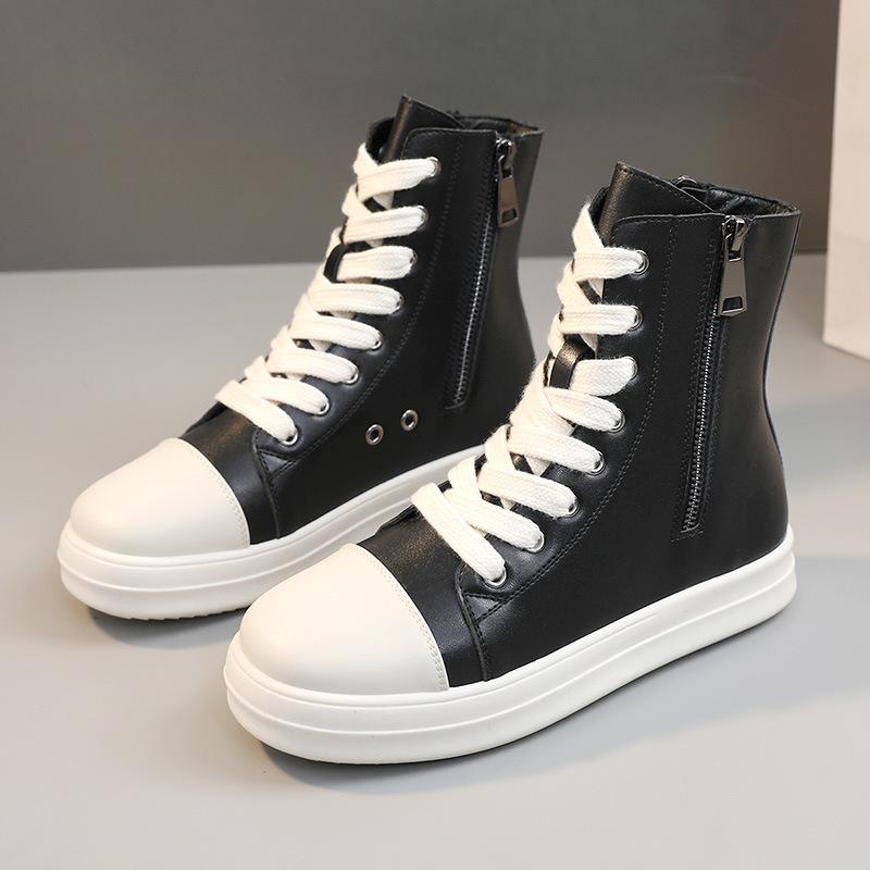 Mode Patent Leder Klassische Casual Schuhe 2024 Turnschuhe Frühling Zipper Bequem Plus Größe frauen Schuhe Leder Wanderschuhe Weibliche 42 schwarz