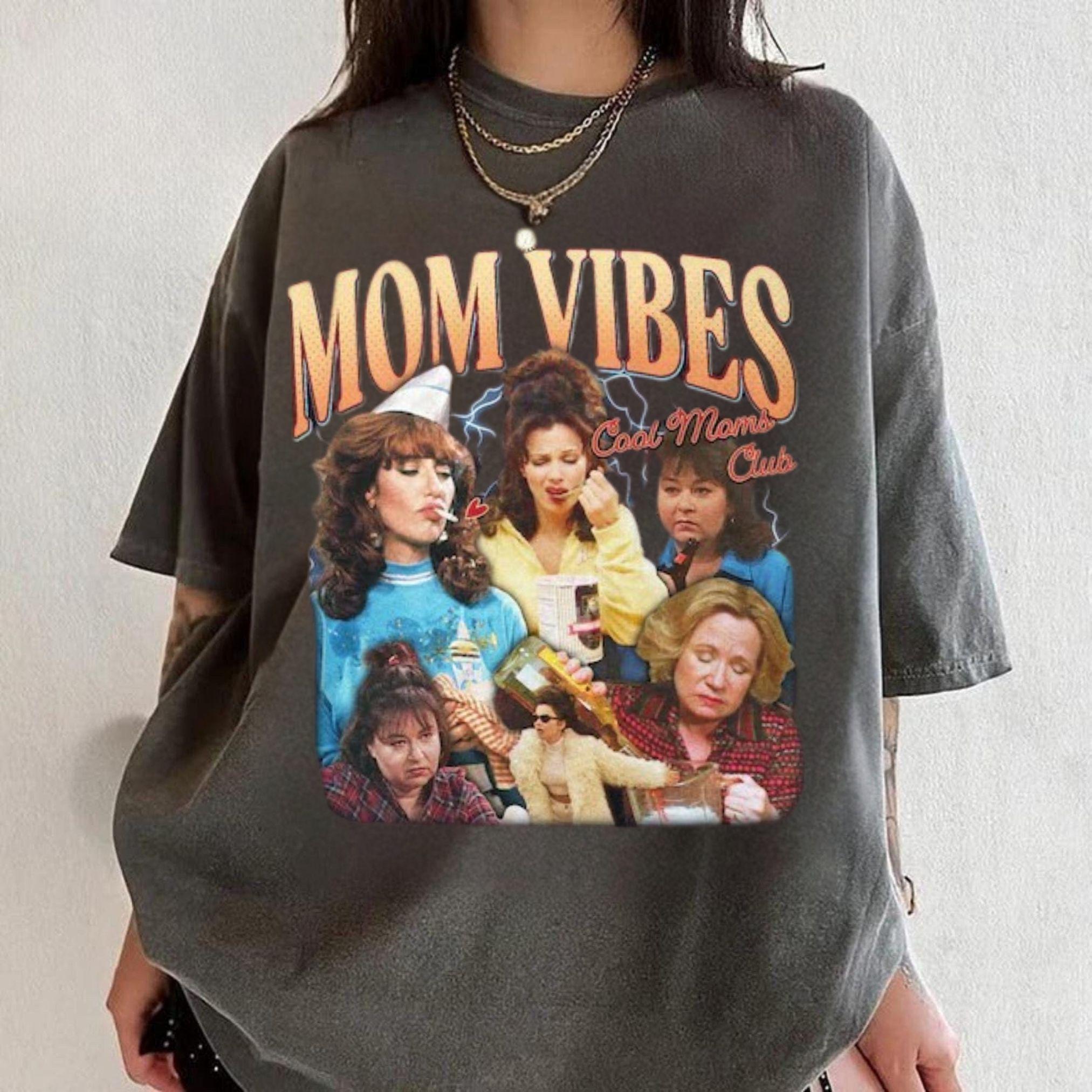 90er Jahre Mom Style T-Shirts Cool Mom Club T-Shirts Lustige Mom Life T-Shirts Retro Muttertagsgeschenke Retro Cool Mom Ästhetik T-Shirts L gray