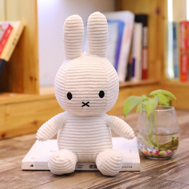 Süße kleine Kaninchen Puppe Plüsch Spielzeug kleine weiße Kaninchen Hase Stoffpuppe Puppe 25cm weiß
