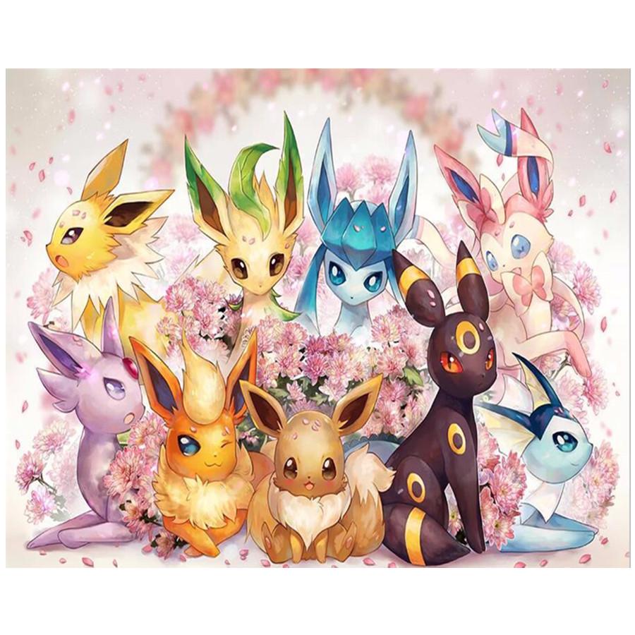 Volle 5D Diy Diamant Malerei Pikachu Familie Diamant Stickerei Kreuzstich Home Decor handgemachte Geschenk 45x60cm