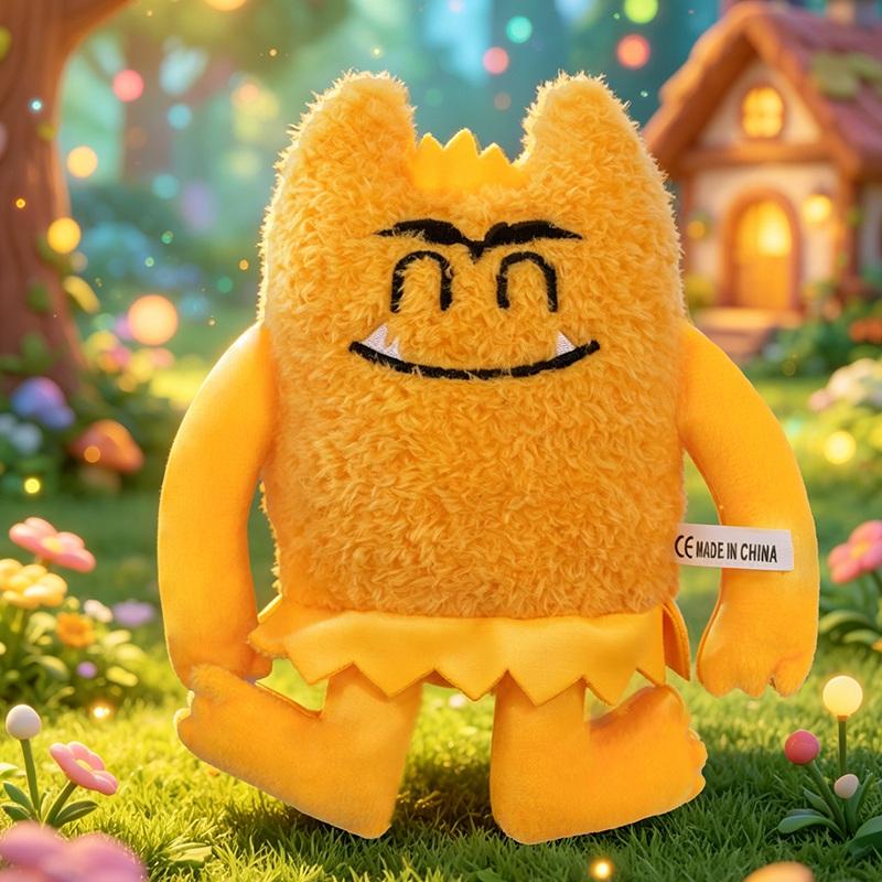 Kleines Monster-Puppe Weiche Plüschtiere Mehrere Lustige Ausdrucksfarben Niedliches Monster Für Heim-Schreibtisch-Dekorationen Geburtstagsgeschenke 17cm
