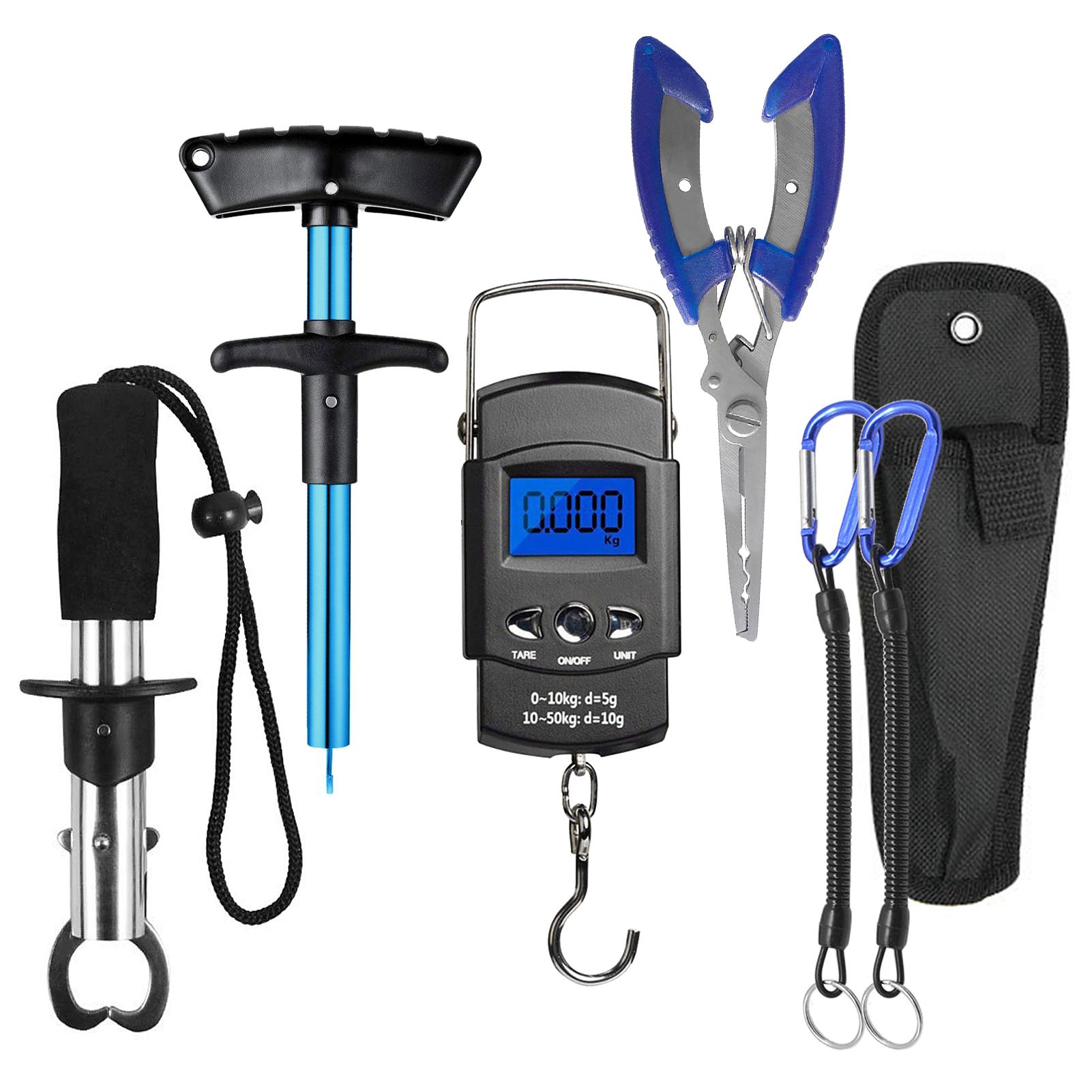 Handheld Digital Fisch Skala Fisch Greifer Angeln Zangen Haken Entferner Combo Kit Angelgerät bunt
