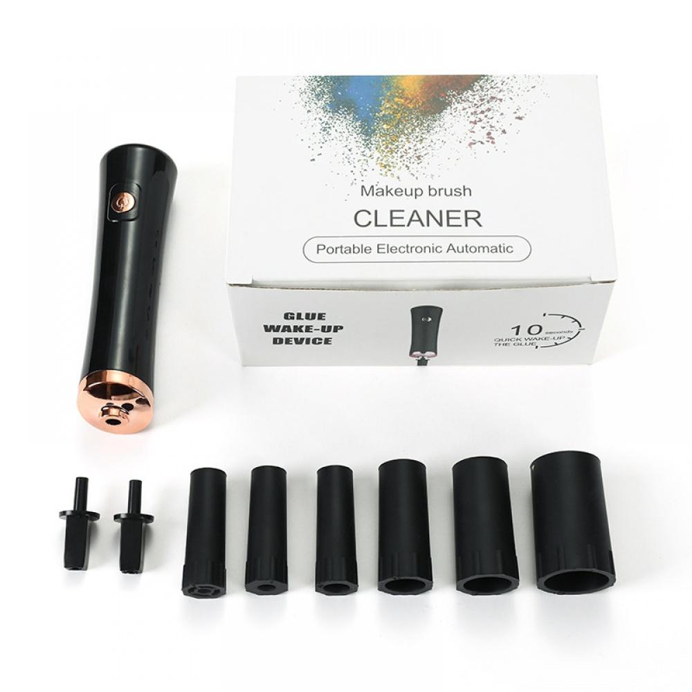 Elektrischer Nagellack-Shaker, Kleber-Shaker für Wimpernverlängerungen, Wimpern-Lack-Shaker, elektrischer Shaker, zeitsparendes, freihändiges Werkzeug, Kleber-Nagellack schwarz