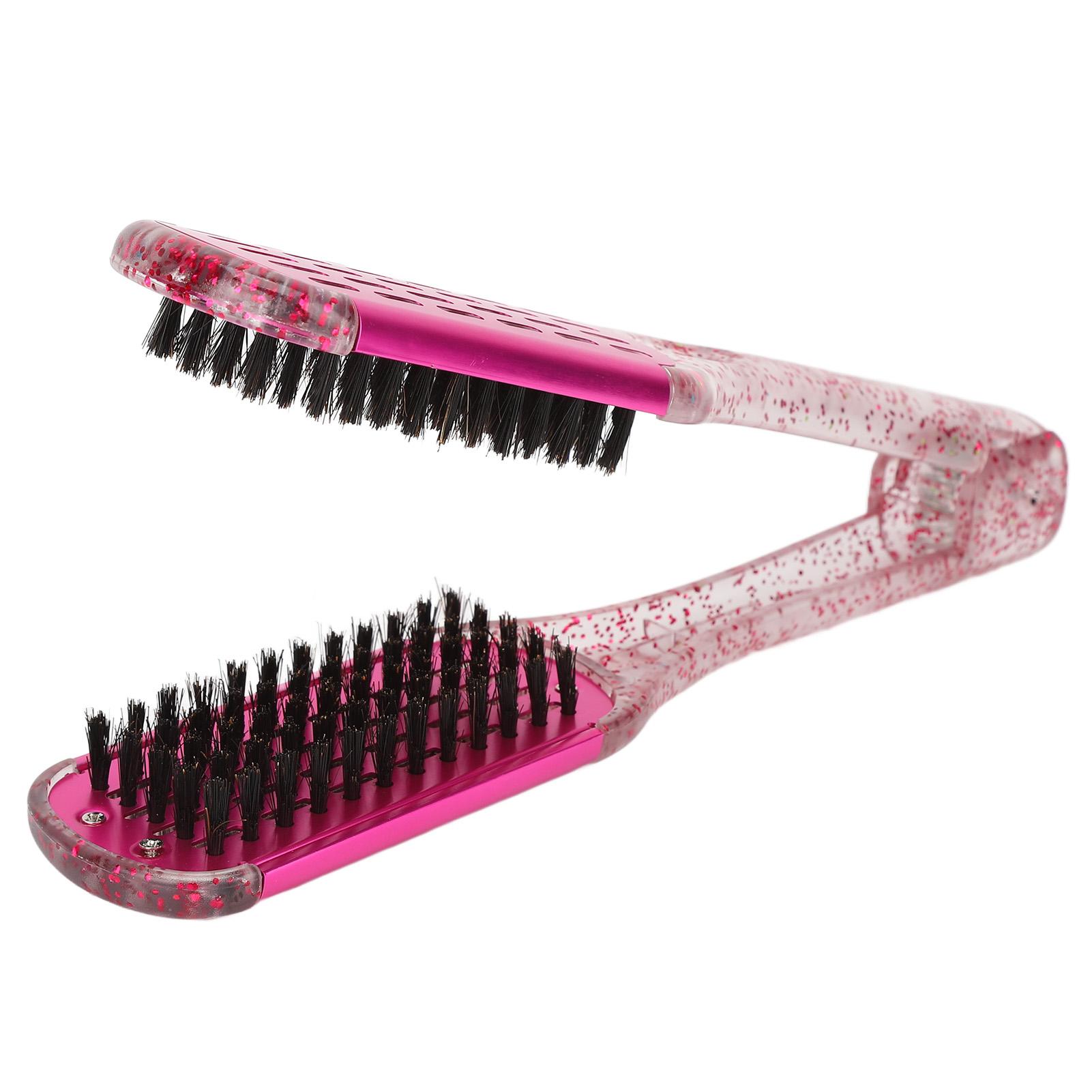 Haarglättungsschienenkamm, weiches Haar, doppelseitig, Haarglätter, Klemmbürste, Styling-Tool