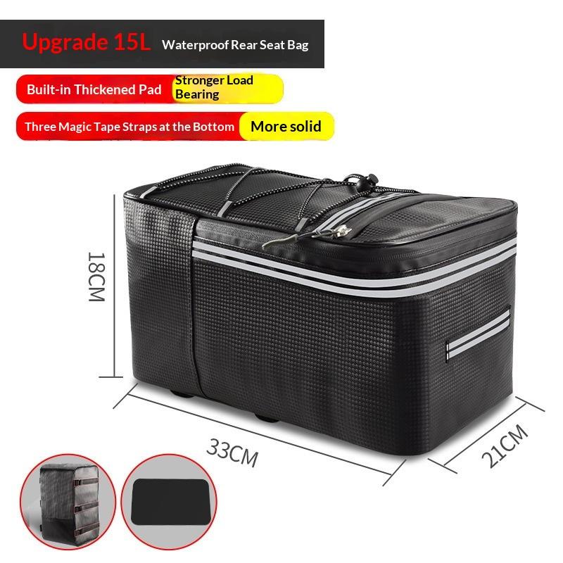 Fahrrad Rücksitztasche Fahrrad Gepäckträger Radfahren Mountainbike Wasserdicht Reise Hecktaschen Aufbewahrungszubehör 15L
