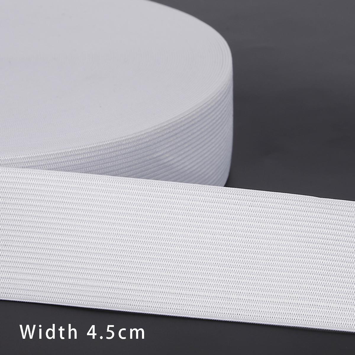 5 Yard Flache Elastische Band Nähen Kleidung Zubehör Gurtband Kleidungsstück Nähen Zubehör 4.5cm weiß