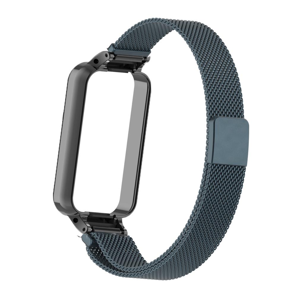Passend für Amazfit Band 7, magnetisches Armband, Edelstahl-Armband, Amazfit Band 7, Ersatzarmband For Amazfit Band 7 grau