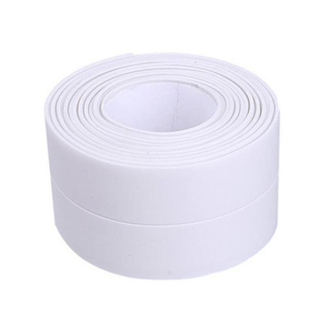 3,2 m wasserdichtes, schimmelresistentes Klebeband für Badezimmer, Küche, Dusche, Waschbecken, Bad, Dichtungsstreifen, selbstklebend 2.2cm*3.2m weiß