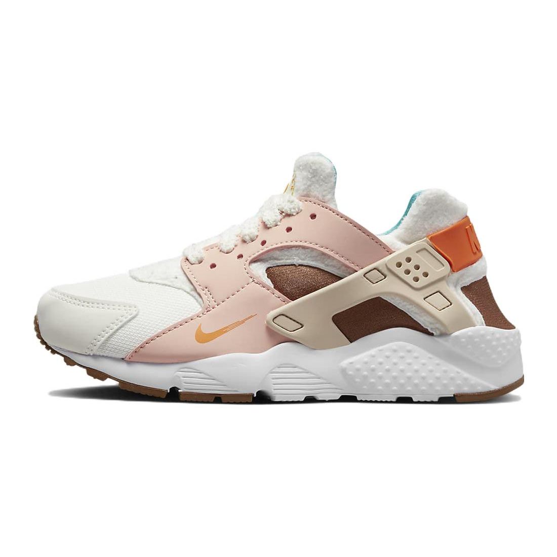 Nike Huarache Run GS Sail Safety Orange Kinder Sneaker Weiß Ale-Braun FD4632-181 38