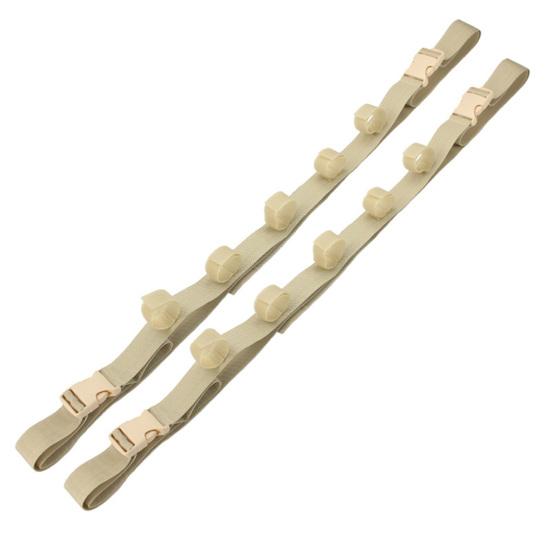 2Pcs Fahrzeug Angelrute Rack Halter Riemen mit Verschluss Band Einstellbare Quick Release Auto Angelrute Lagerung Träger Gürtel khaki