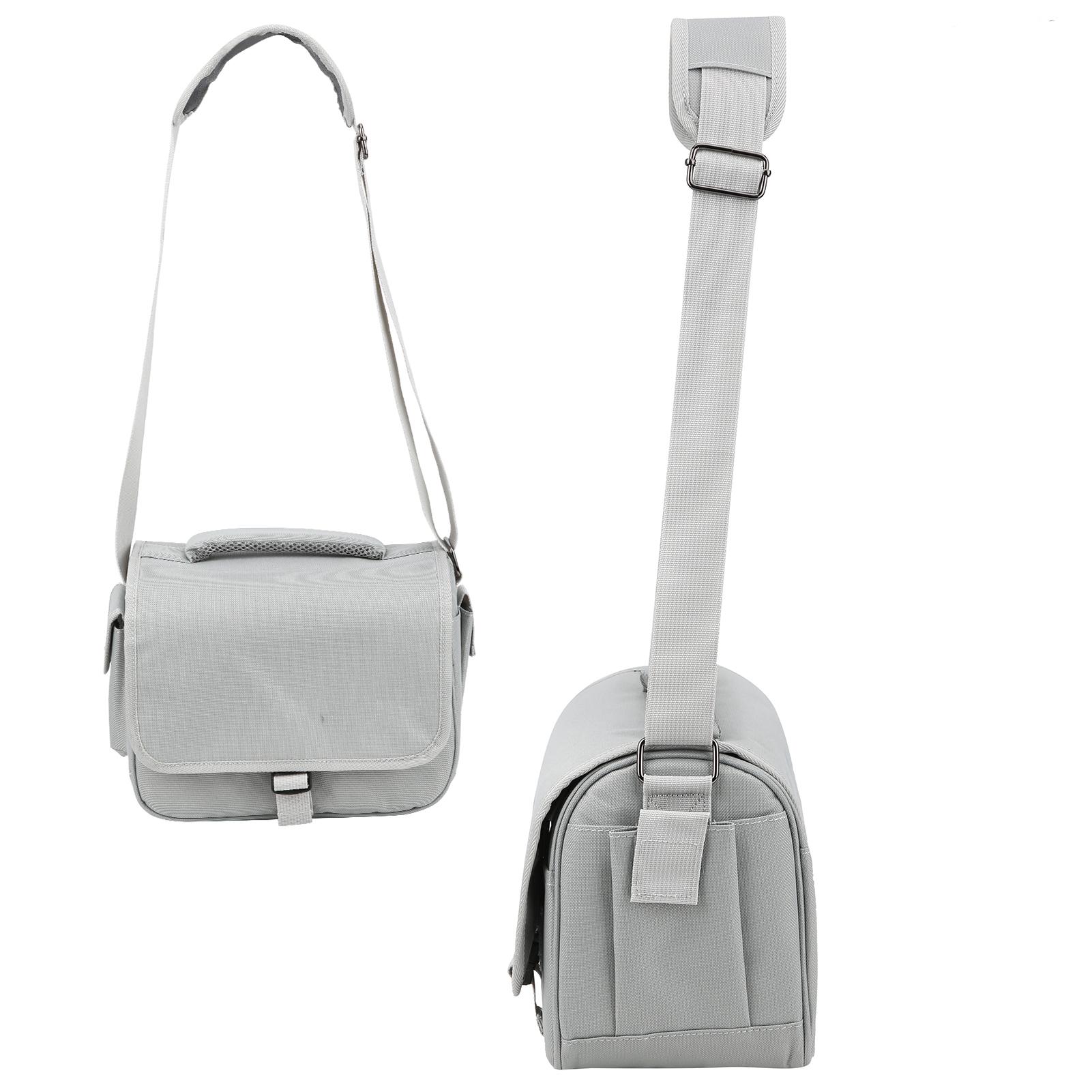 CADEN D27 Kamera-Umhängetasche Sling Digitalkamera Weiche Taschen Rucksack Reise Schutztasche Grau graue