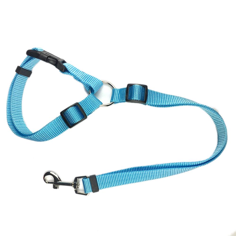 2-in-1-Hundegeschirr aus Nylon, verstellbar, Halsband, Hundezubehör, Sicherheitsgurt fürs Auto, Leine, Rücksitz-Sicherheitsgurt