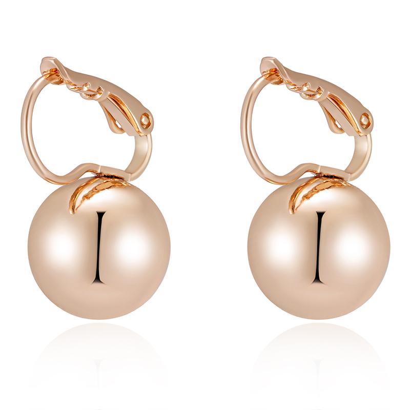 Kinel Rose Gold Farbe Ball Drop Ohrringe Für Frauen Minimalistischen Design Trend Schmuck rose gold
