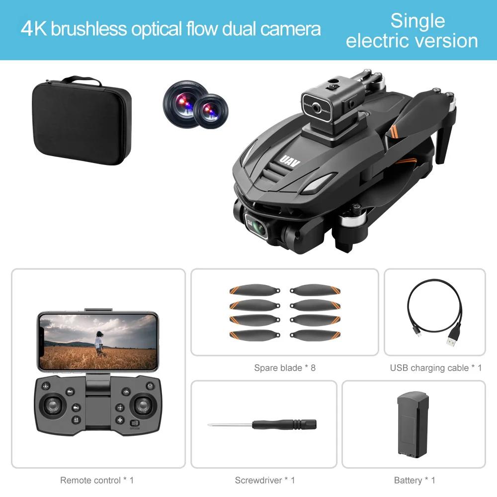 Neue V168 Max Pro Drohne GPS 8K Professional mit HD-Kamera 5G WiFi FPV Bürstenloser ferngesteuerter Quadcopter Hindernisvermeidung und automatische Rückkehr 4K 1 battery schwarz