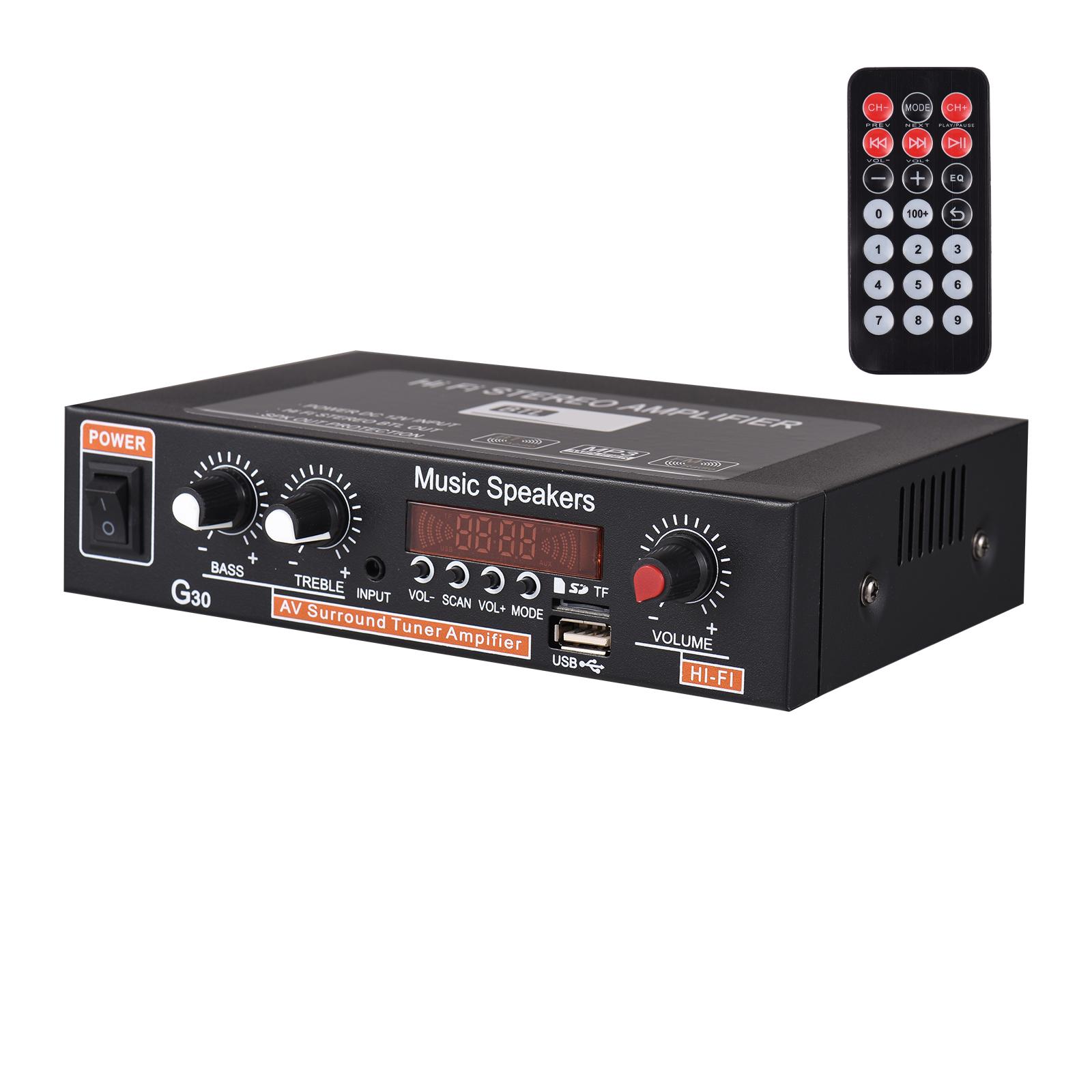 Haushalt G30 Power Verstärker Mini BT Digital Audio Player HiFi Stereo Tragbare Audio Verstärker US Plug