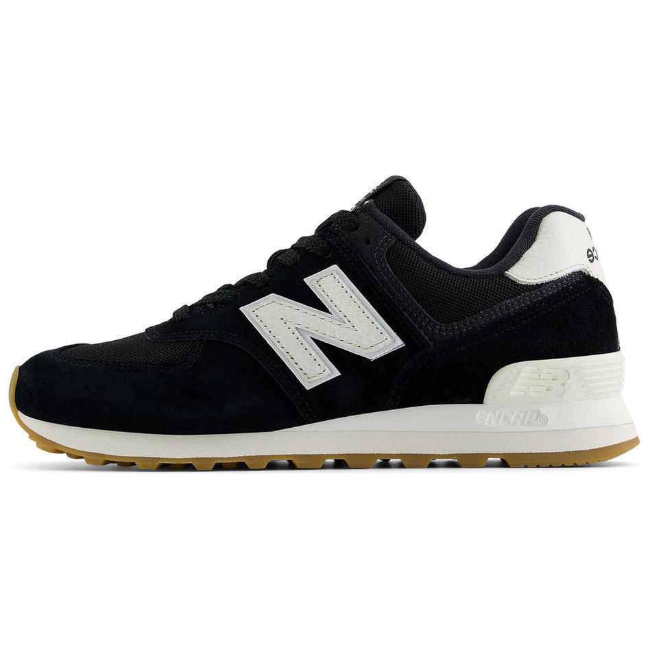 New Balance 574 Schwarz Weiß Gummi Unisex Sneaker U574RAB 38
