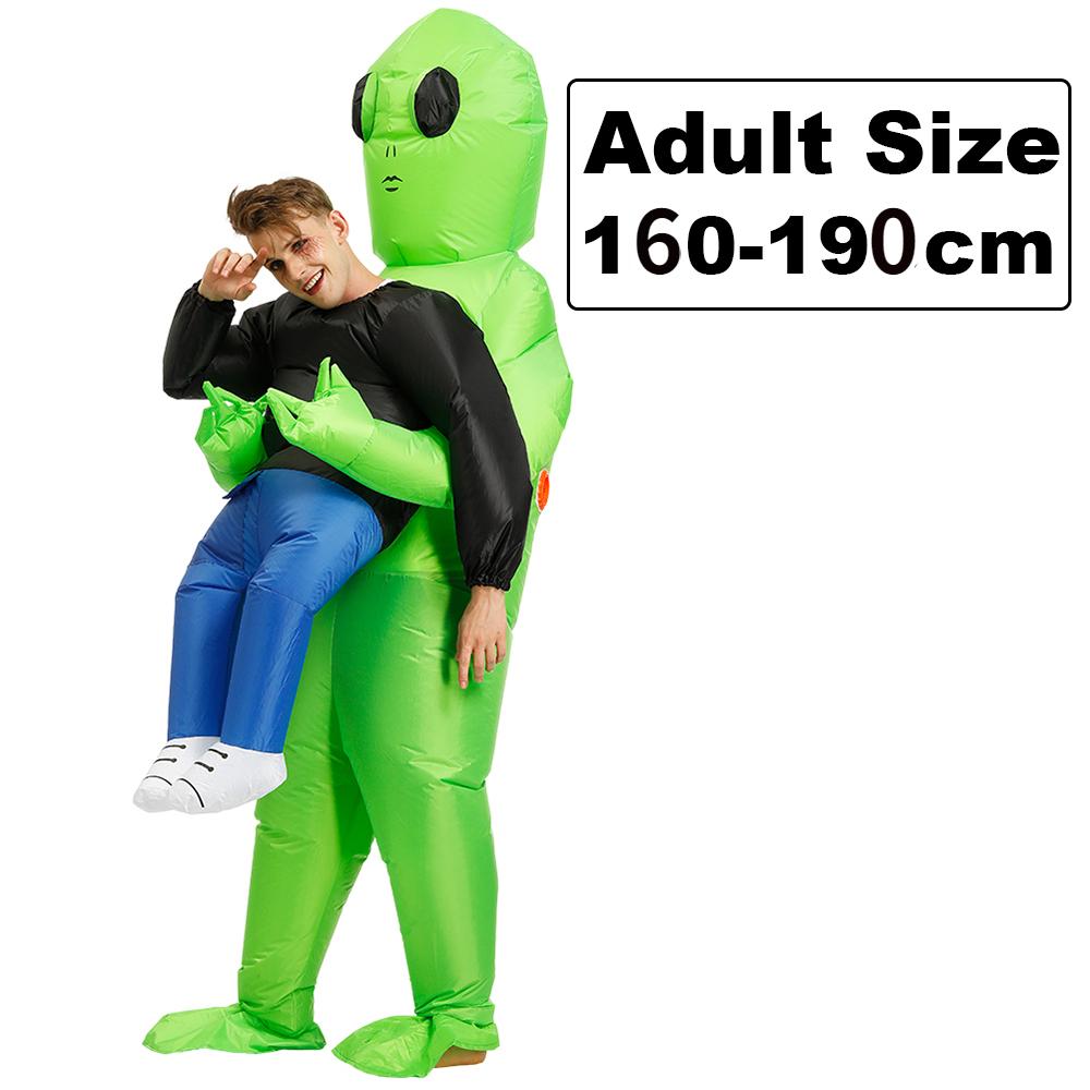 Erwachsene Kinder Alien Aufblasbares Kostüm Jungen Mädchen Party Cosplay Kostüm Lustiger Anzug Anime Kostüm Halloween Kostüm für Mann Frau adult 160-190cm