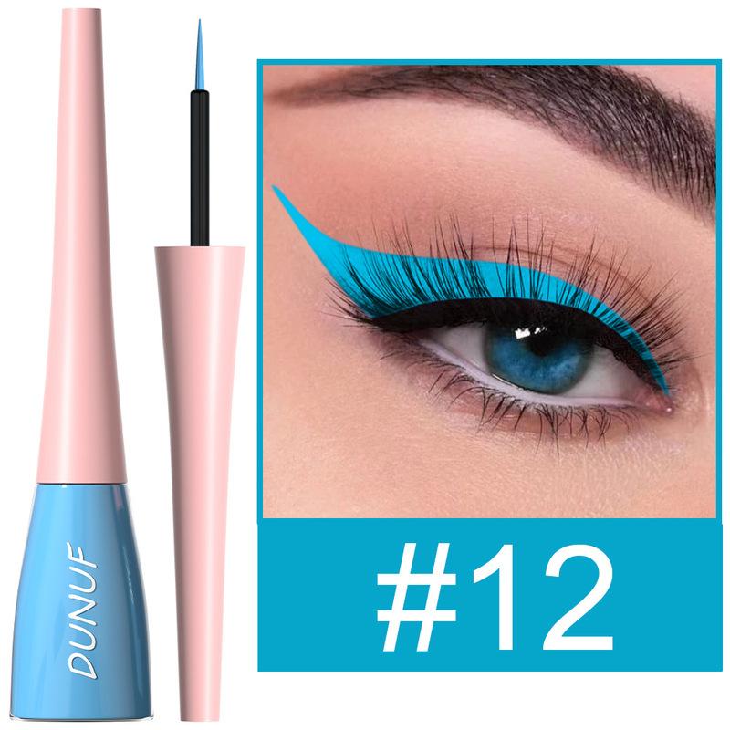 Matte Liquid Eyeliner Pencil 18 Farben Wasserdicht Langlebig Schnelltrocknend Bunt Gelb Blau Rosa Weiß Eyeliner Pen Makeup Kosmetik 12