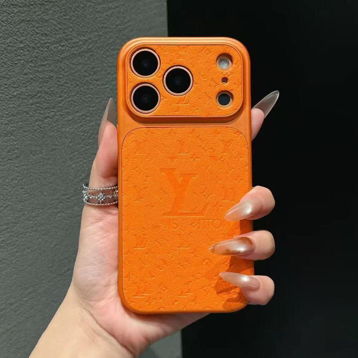 Schönes weiches Telefon für iPhone 6 Mini 6s 14 XS Plus 13 Max XR 12 7 X Pro 8 11 gerade TPU-Hülle iPhone 17 orange