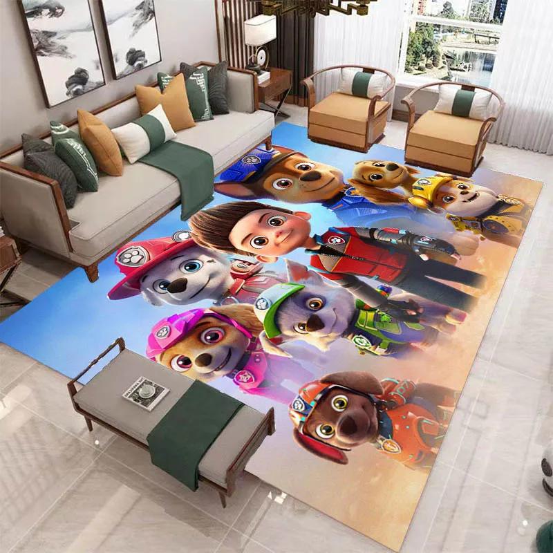 3D Cartoon PAW P-Patrol bedruckter Teppich Wohnzimmer Schlafzimmer Teppich Rutschfester Teppich Zuhause Schlafzimmer Dekoration Läufer Geburtstag Geschenk 40x60cm