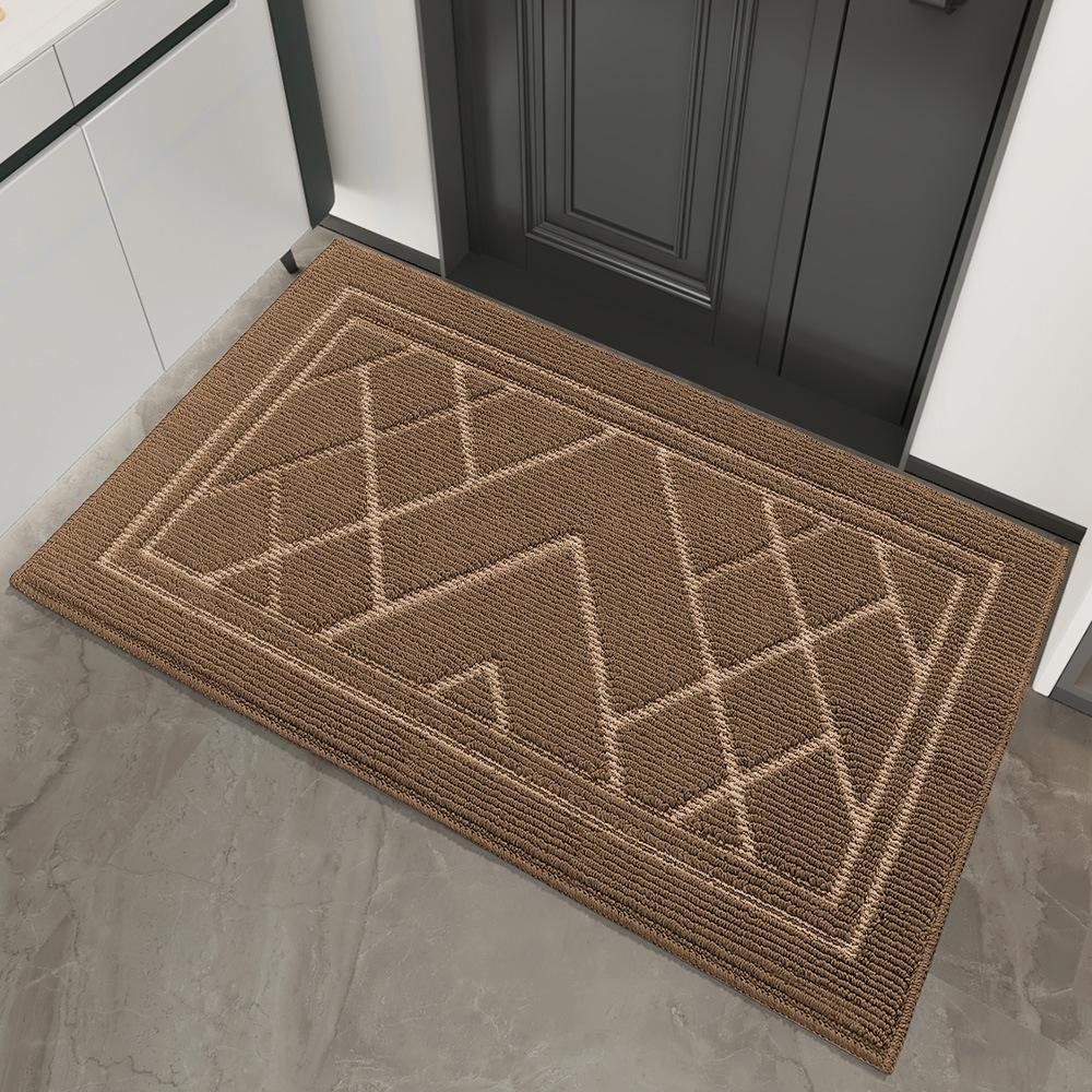 Moderne, einfache, geometrische Gummimatte zur Staubentfernung im Haushalt, Bodenmatte an der Eingangstür, reibungsbeständig, rutschfeste Fußmatte für den Haushalt 80*120cm