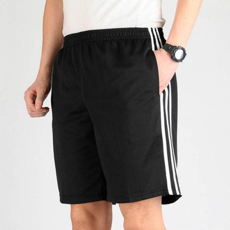 Sommer-Fünf-Punkt-Shorts Herren-Oberbekleidung Mittleres Alter Herren-Shorts Graue mittlere Hose Herren-Sommer-lose atmungsaktive Hose XL schwarz