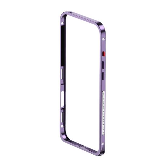 Metall Handyhülle für IPhone 17/17 Pro/17 Max/17 Air Abnehmbare Hülle & Wärmeableitung Handyhülle Ultradünner Schutzrahmen for iPhone 17 violett