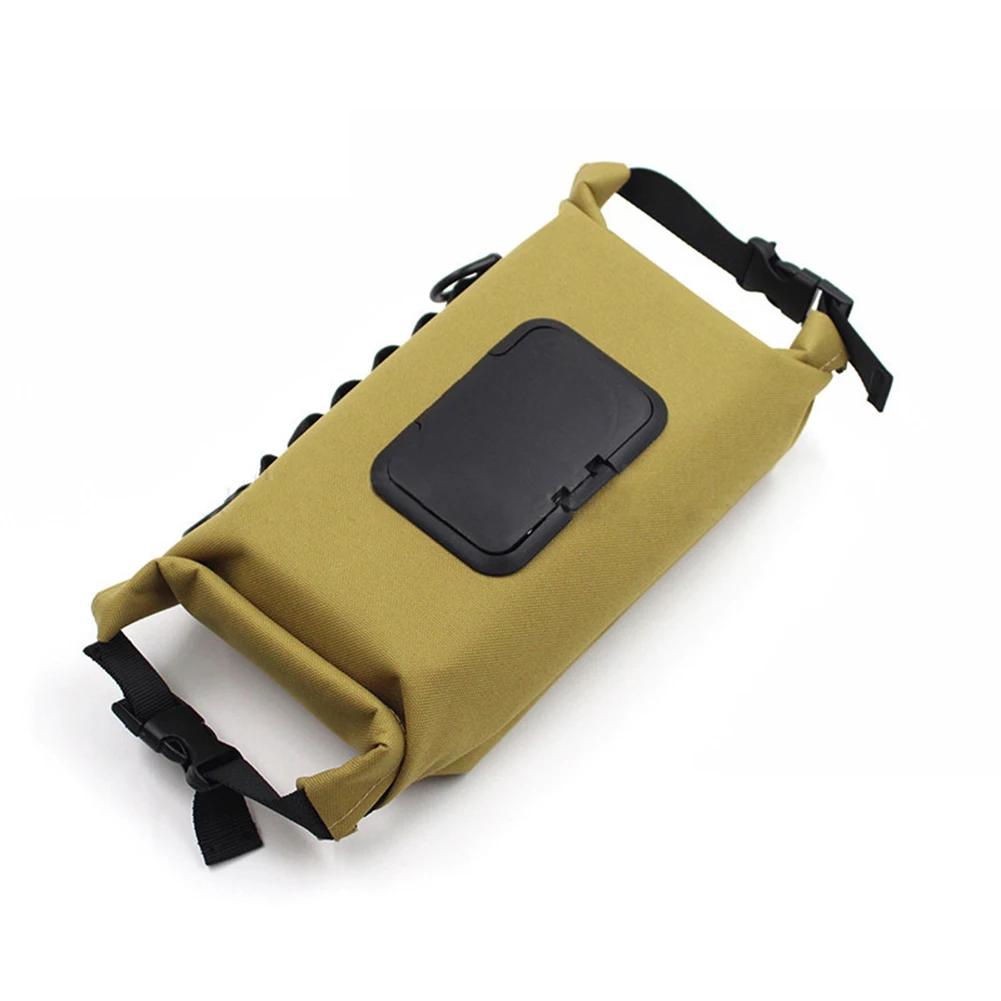Outdoor Feuchttuchbox Canvas Papierhandtücher Feuchttücher Spender Hängende Aufbewahrung für Outdoor Camping Zubehör khaki