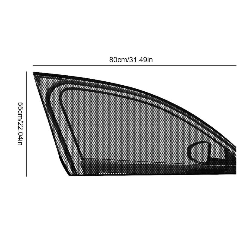 Auto-Sonnenschutz-Vorhänge, universelle Seitenfenster-Schattierungen, Auto-Vorhänge, Schutz abweisendes Moskitonetz, Sonnenschutz, Auto-Zubehör 2PCS