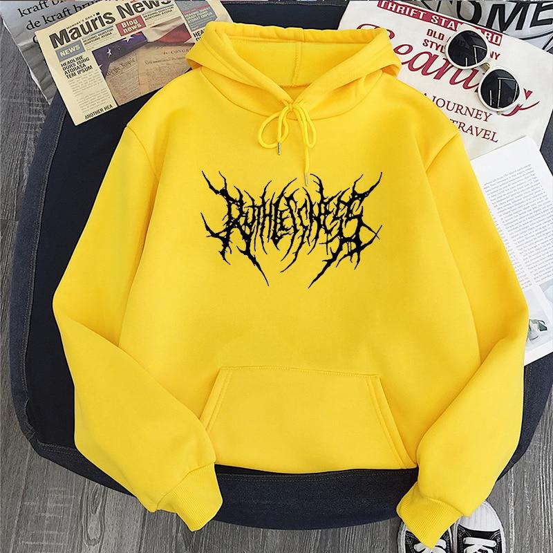 Hip Hop männer Hoodies Winter Gothic Langarm Mit Kapuze Sweatshirt Harajuku Streetwear Übergroßen Frauen Hoodies Y2K Kleidung L gelb