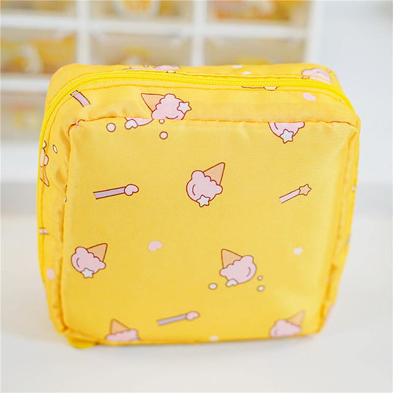 Reise-Aufbewahrungstasche, verdickte Reise-Damenbinde-Aufbewahrungstasche One Size gelb