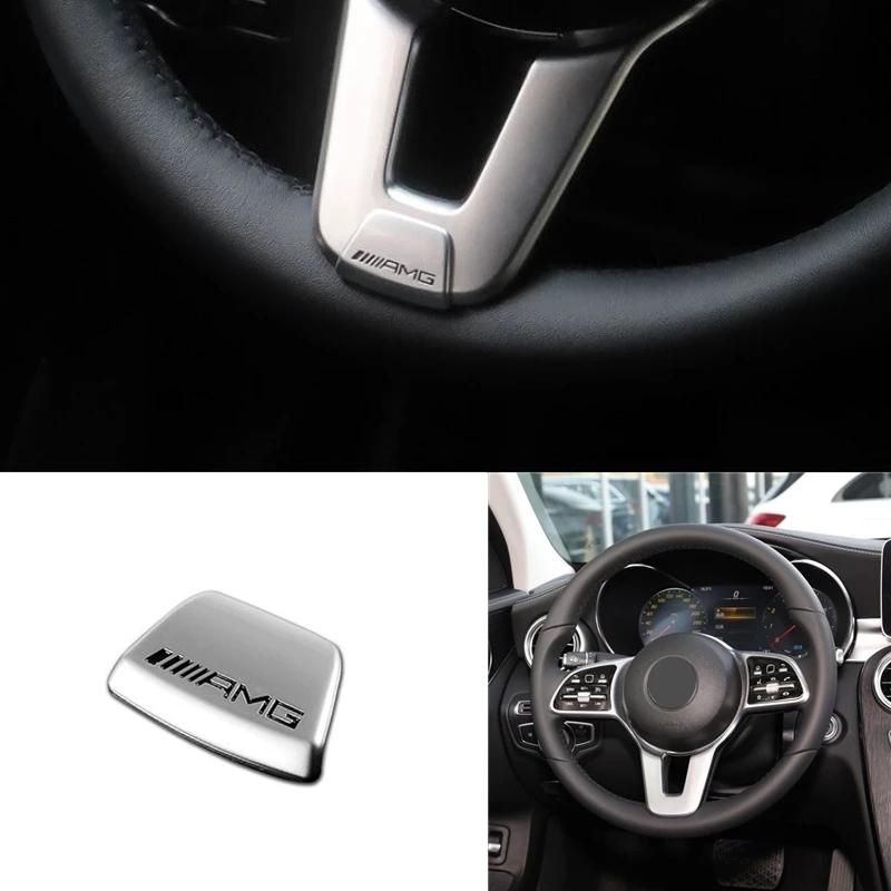 Auto-Emblem-Plakette Lenkrad-Dekorationsleiste Aufkleber für Mercedes Benz AMG W206 W204 W205 W212 W213 W221 W222 W223 W251 W464