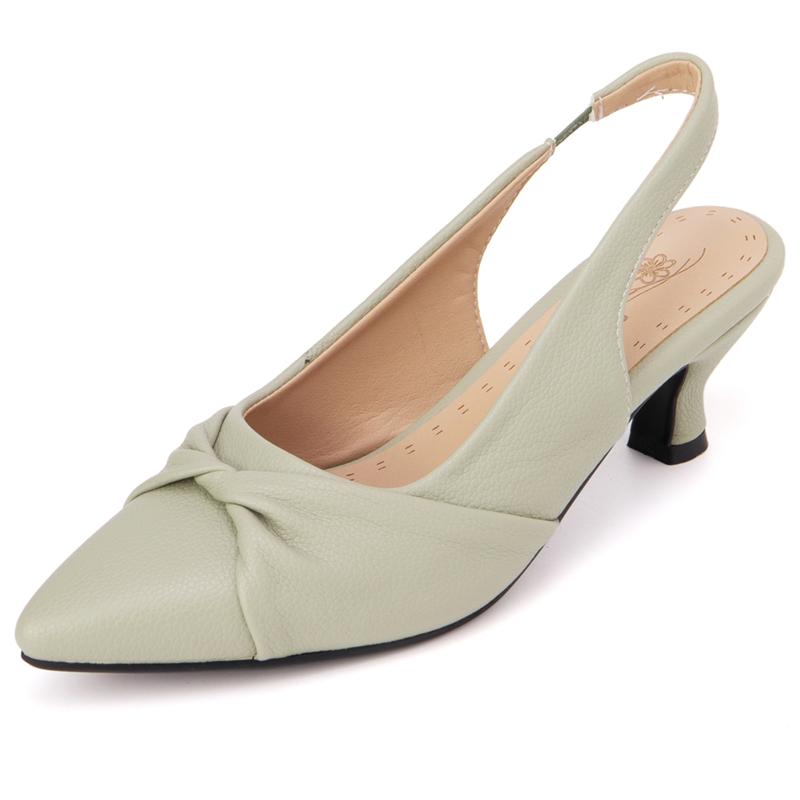 Mode Sommerschuhe für Frauen Sandalen Punkt Zehe Kurzen Absätzen Slingpumps Schwarz Weiß Hochzeit Party Tanzschuhe Damen Große Größe 50 52 44