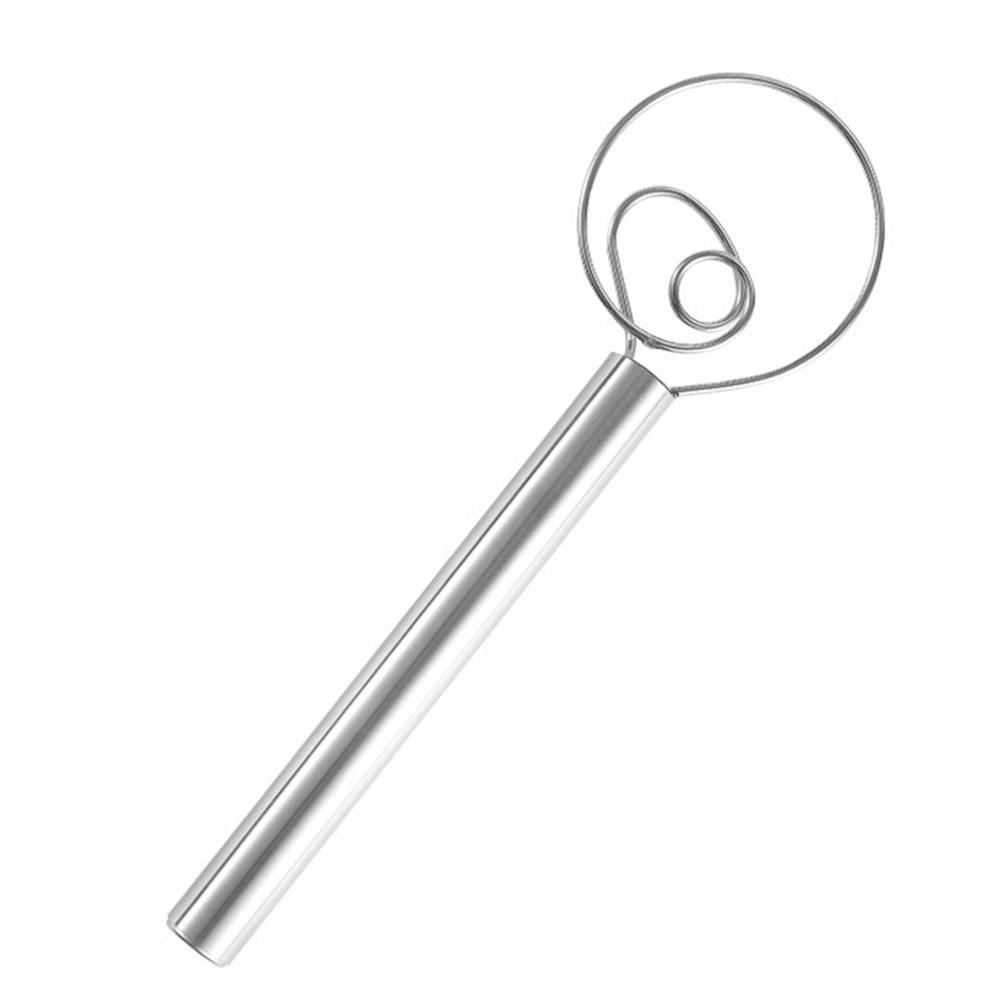 Edelstahl Mehl Spule Rührer Mehl Mixer Küche Mixer Langlebig Leichte Teig Schneebesen silber