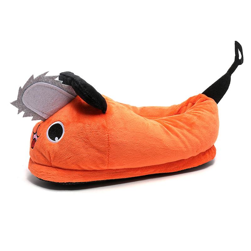 Neue Niedliche Orange Lustige Hausschuhe Herren Winter Plüsch Hausschuhe Bequem Rutschfest Designer Hausschuhe Herren Damen Weiche Hausschuhe 35