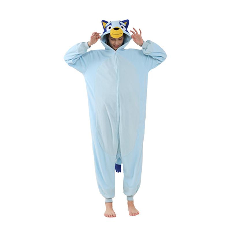 Bluey Onesies Frauen Pyjamas Kigurumi Cartoon Einteiliges Cosplay Kostüm Für Halloween M blizzard blaue