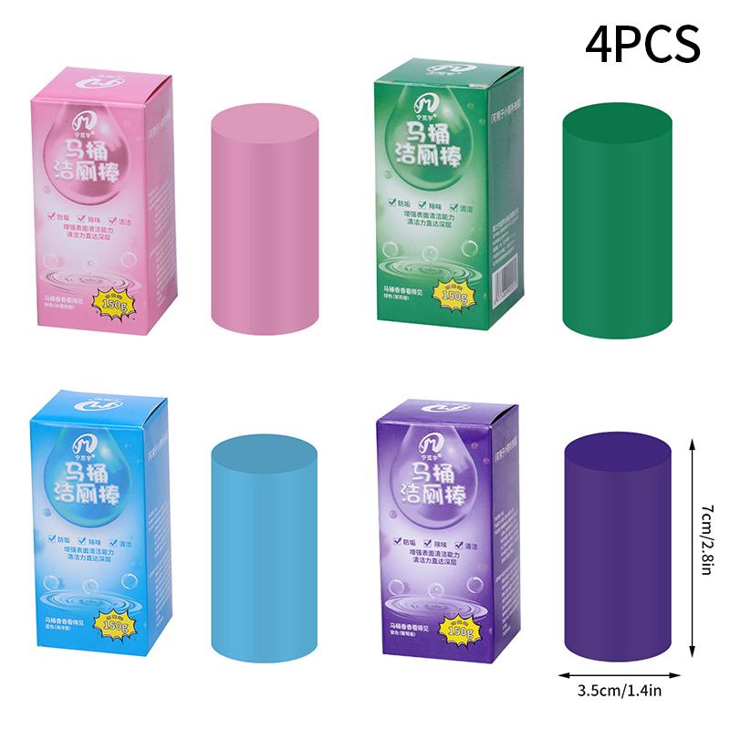 Wirksamer Konzentrierter Entkalkungs-Toilettenreinigungsstift Toilettenreiniger Automatische Badezimmer-Entkalkungsstifte Haushaltswaren 4PCS