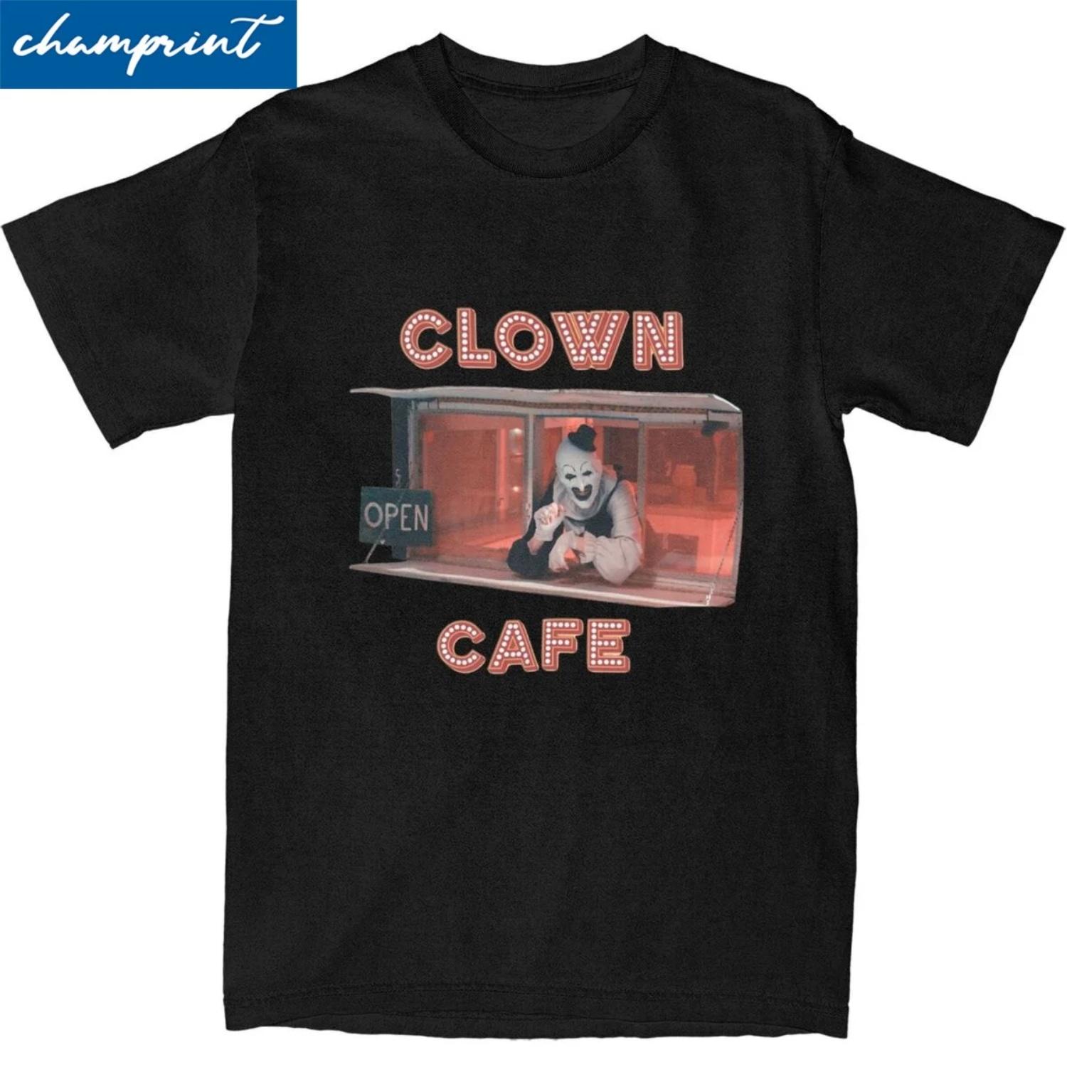 Art Crispies Terrifier Clown Bekleidung Herrenbekleidung Übergroßes T-Shirt Retro Horror Fitness T-Shirt Kleidung Grafik Baumwolle T-Shirt XXL