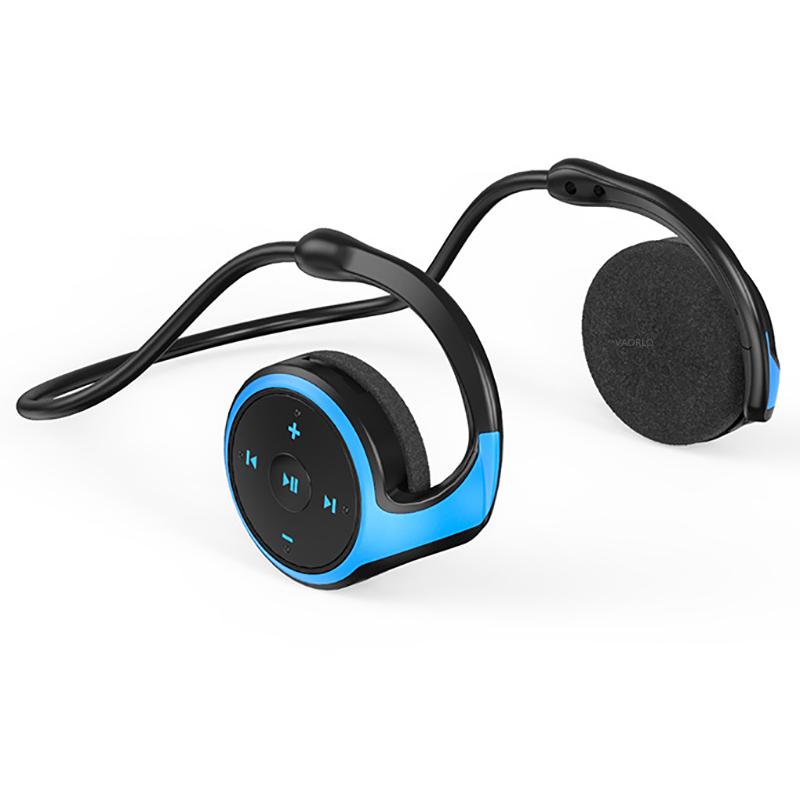 Sport Mini Wireless Kopfhörer Mini Faltbare Bluetooth Kopfhörer 8D Surround Heavy Bass Mit HD Mic Unterstützung FM TF Modus Für Iphone Xiaomi Huawei blau