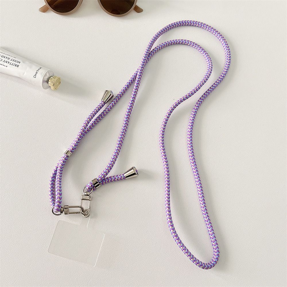 Dichtung Nylon Langes Handy-Lanyard Handy-Umhängebänder Handy-Halskettenband Handy-Riemen violett