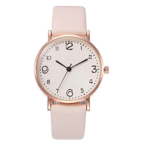 Luxuriöse Damen-Armbanduhren-Set, schlichte Damen-Armbanduhr mit Strasssteinen, modische, elegante Lederarmband-Quarz-Armbanduhr, Geburtstagsgeschenk für Frauen beige