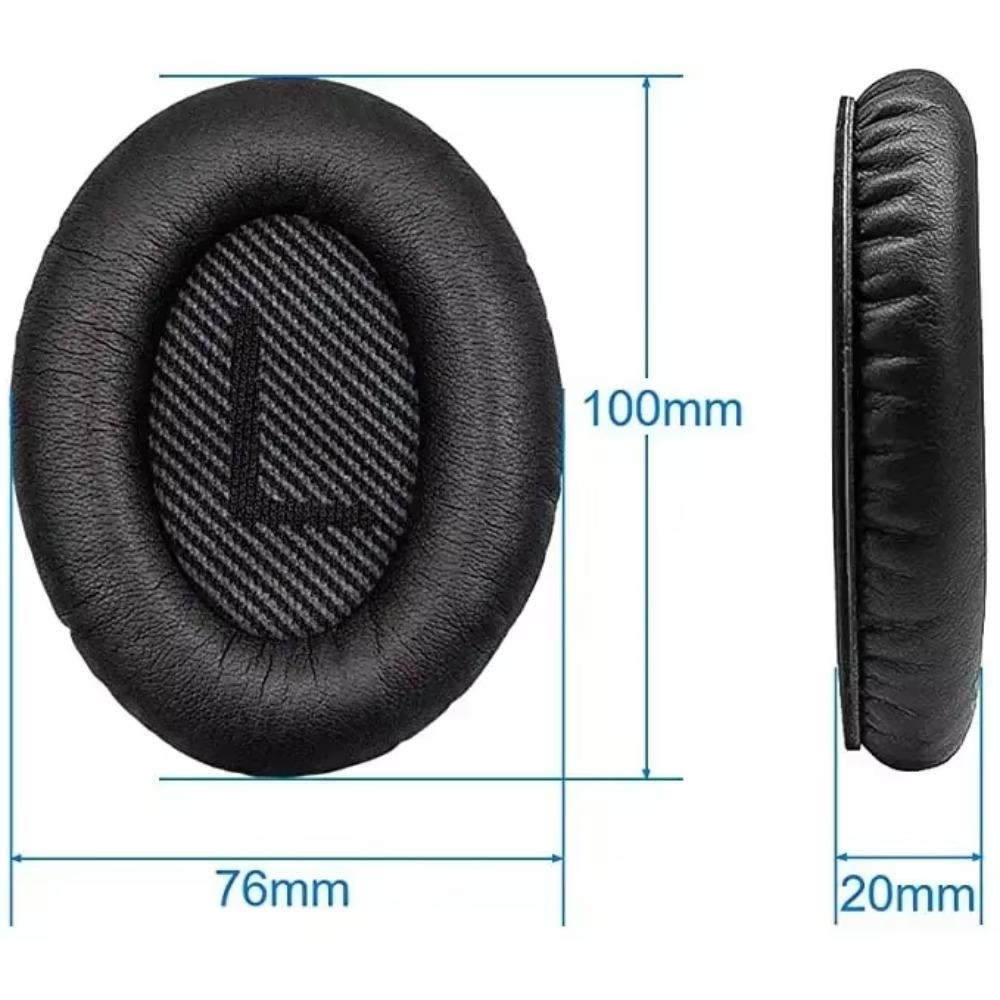 Ersatz-Ohrpolster für Bose Quiet Comfort 35 (QC35) und QuietComfort 35 II (QC35 II) Kopfhörer schwarz