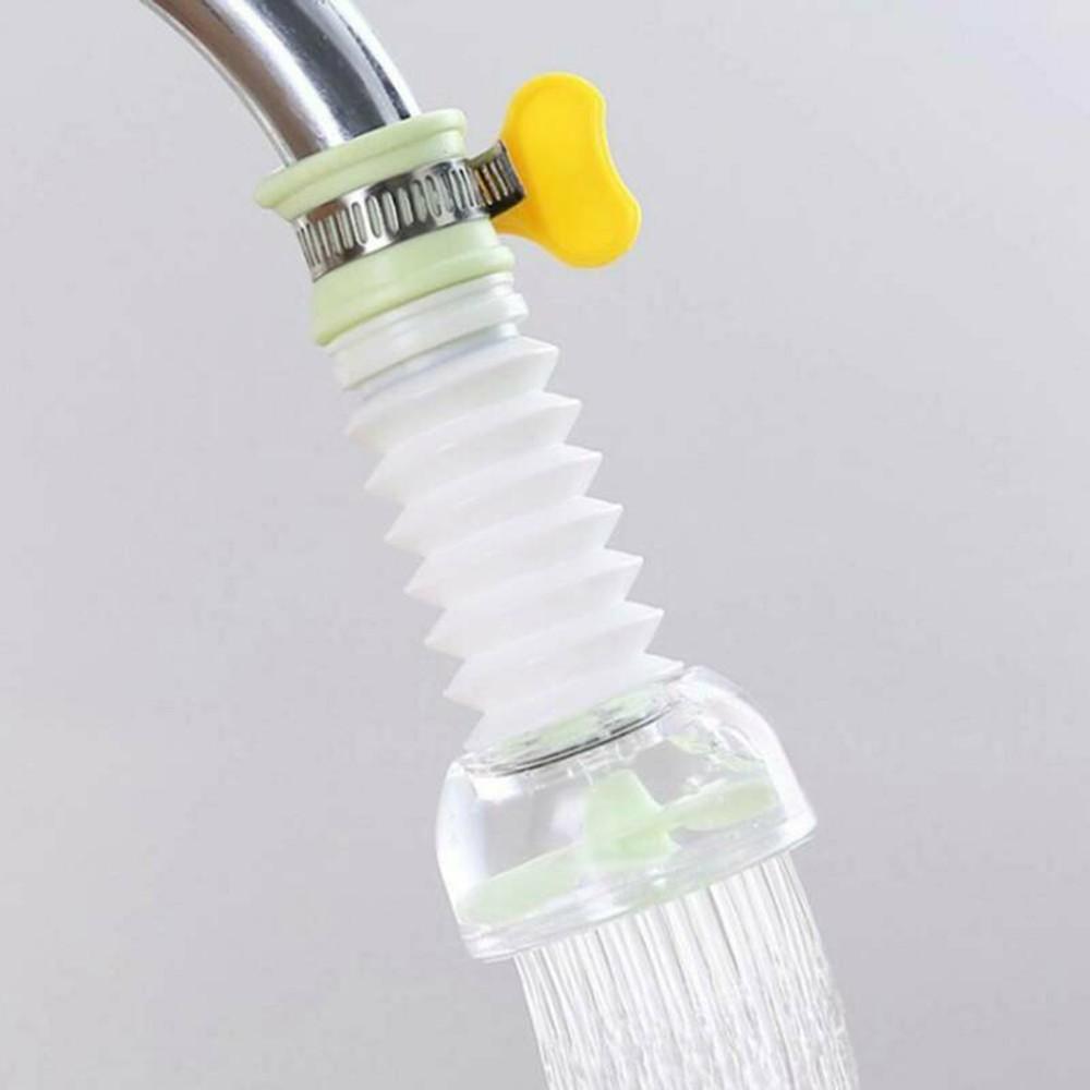 Teleskopischer drehbarer Wasserhahn für die Küche, spritzwassergeschützter Wasserhahnkopf, Wasserfilterdüse # grün